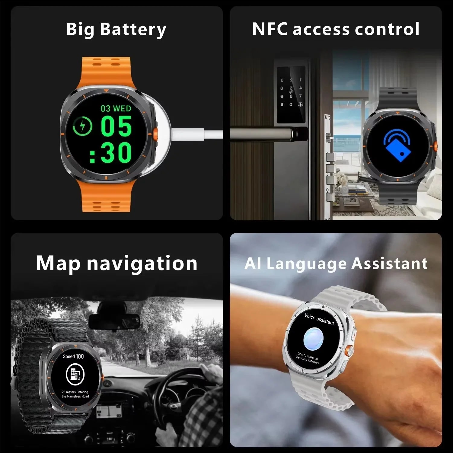 Men’s Digital Sports Watch – Shockproof Waterproof Sport Wristwatch with Luminous Display, Stopwatch, Alarm & Durable Nylon Strap